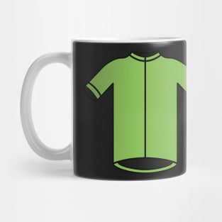 Green Sprinters Cycling Jersey Pattern Mug
